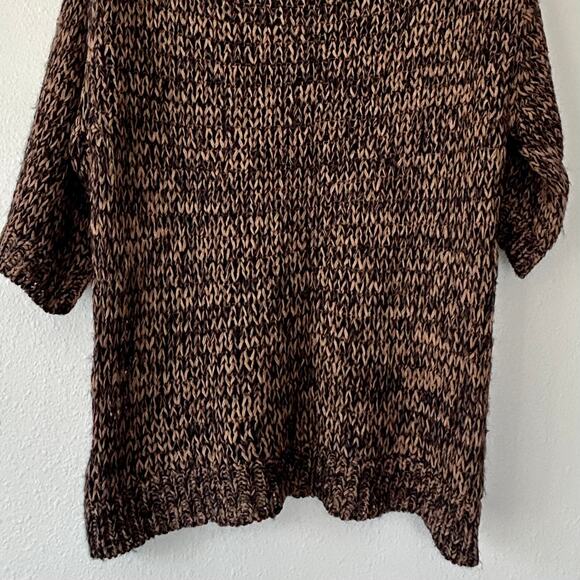 Massimo Dutti Chunky loose knit short sleeve sweater quite luxury minimalist M - Picture 8 of 9
